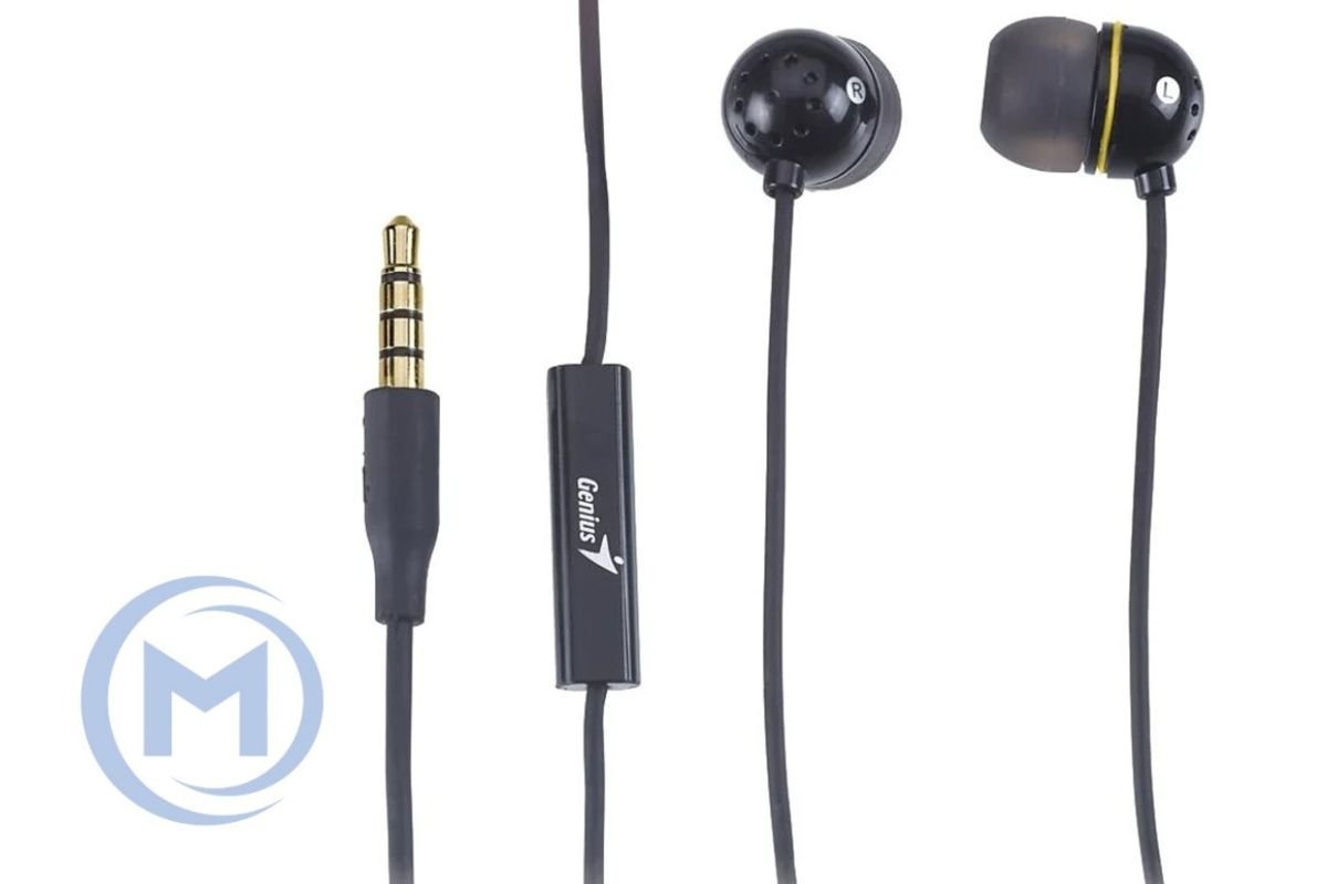Наушники с микрофоном Genius HS-M210 mobile headset, in-line controller, mic, 4-pin 3.5mm plug
