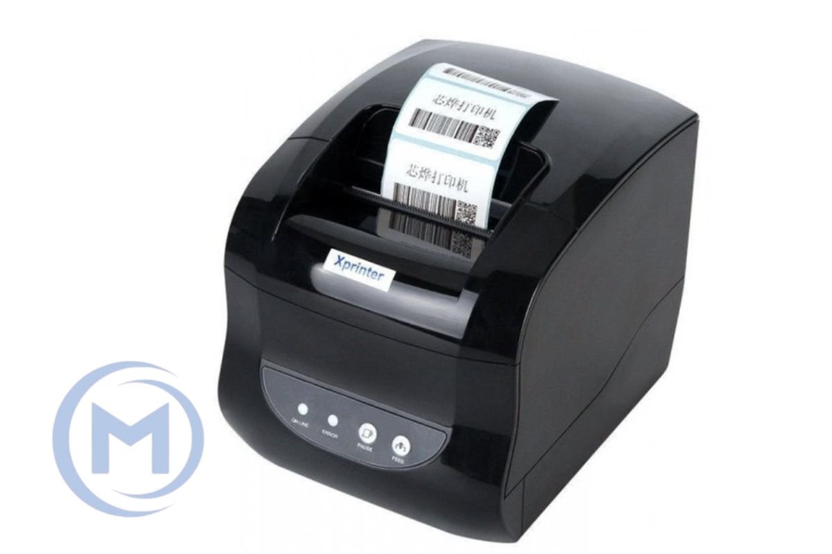 Xprinter XP-365B 3inch direct thermal barcode&Receipt printer USB,Black,127mm/s,EU plug