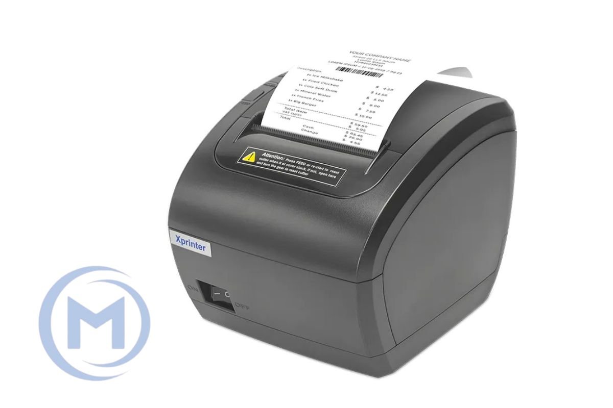 Xprinter XP-Q838L 80mm direct thermal Receipt printer USB+LAN, Black, 230mm/s, EU plug