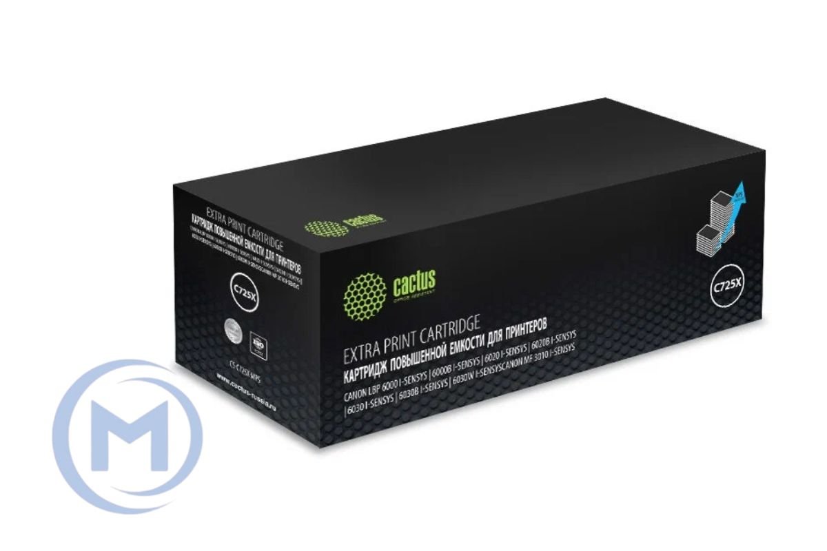 Картридж Cactus C725X-MPS for I-SENSYS MF3010, LBP6030 3000 страниц