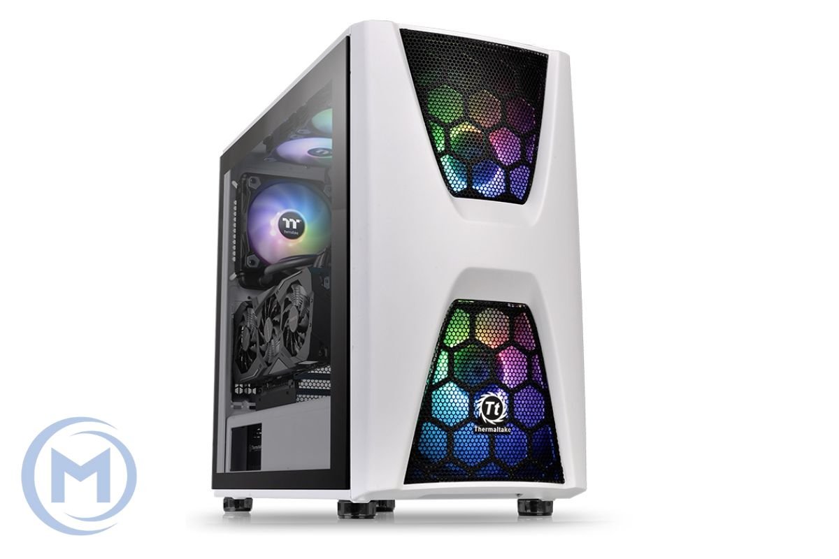 Корпус Thermaltake Commander C34 TG CA-1N5-00M6WN-00 ATX/Micro ATX/Mini ITX USB2x3.0, HD-Audio, Куллер 1x120мм+ 2x200мм ARGB, Высота CPU куллера до 180мм, VGA до 310мм, 462x233x533мм, Без Б/П, Белый