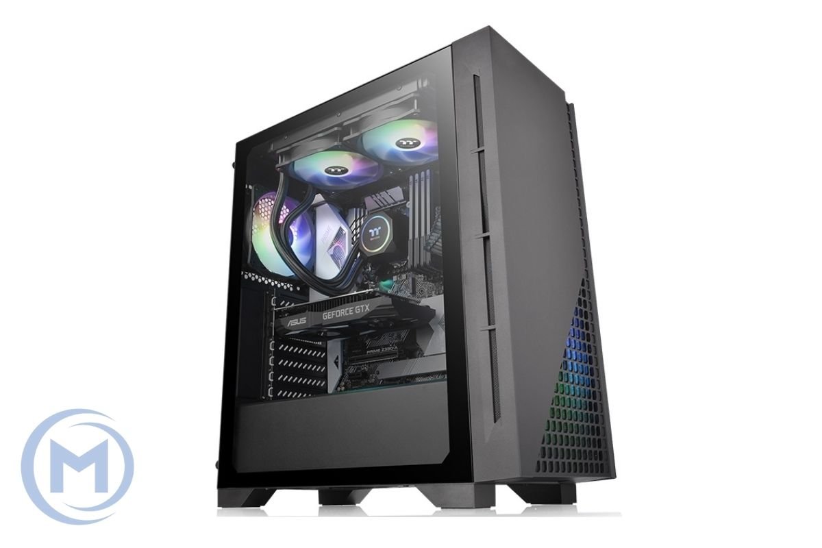 Корпус Thermaltake H330 TG /Black/Win/SPCC/Tempered Glass*1/120mm Standard Fan*1CA-1R8-00M1WN-00