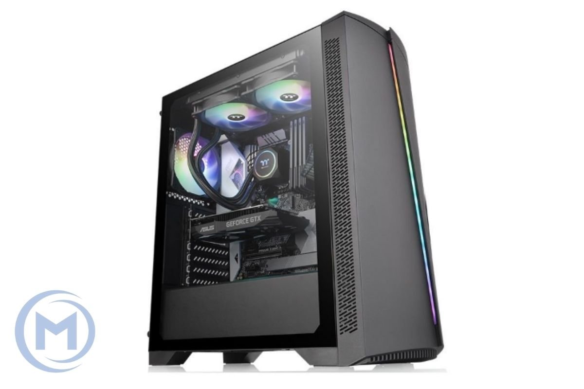 Корпус Thermaltake H350 TG RGB/Black/Win/SPCC/Tempered Glass*1/120mm Standard Fan*1CA-1R9-00M1WN-00