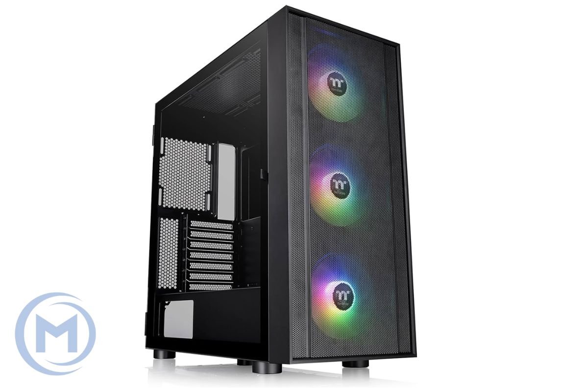 Корпус Thermaltake H570 TG ARGB/Black/Win/SPCC/Tempered Glass*1/Mesh Front Panel/120mm ARGB Lite Fan*3/Brown BoxCA-1T9-00M1WN-01