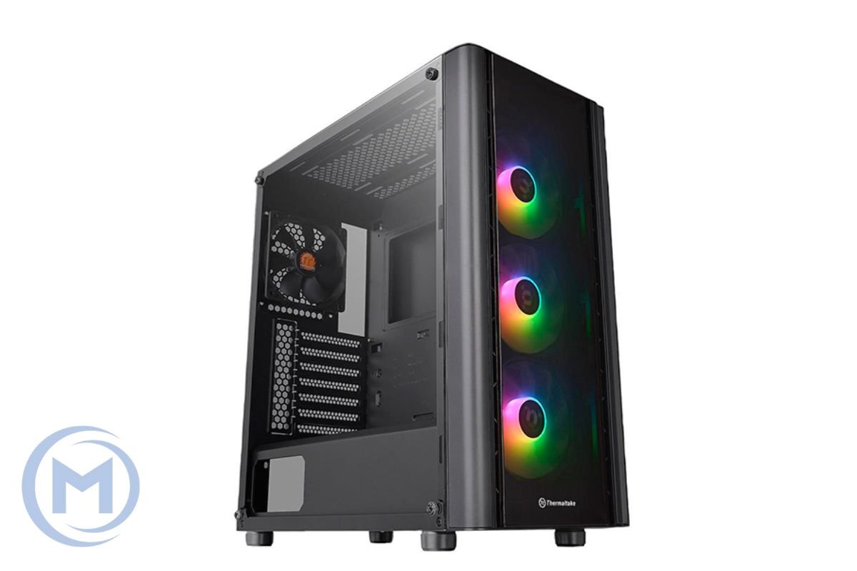 Корпус Thermaltake V250 TG CA-1Q5-00M1WN-00 ATX/Micro ATX/Mini ITX USB2x3.0+2x2.0, HD-Audio, Куллер 4x120мм ARGB, Высота CPU куллера до 160мм, VGA до 320мм, 477x216.5x430мм, Без Б/П, Черный