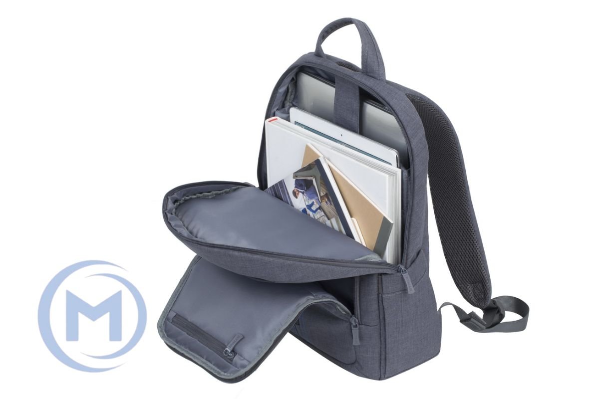 RivaCase 7560 ALPENDORF Canvas Grey 15.6" Backpack