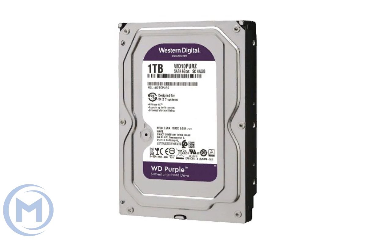                 WD 1TB 5400rpm 64MB WD10PURZ PURPLE SURVEILLANCE SATA3