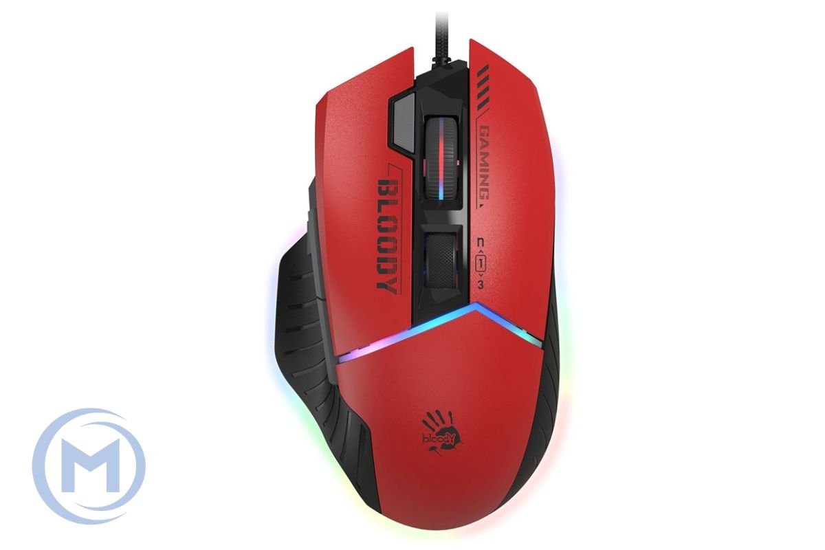 A4TECH BLOODY W95 ULTRA GAMING MOUSE 20000CPI SPORTS RED RGB EXTRA FIRE ACTIVE USB