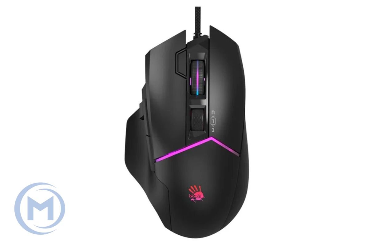 A4TECH BLOODY W95 ULTRA GAMING MOUSE 20000CPI STONE BLACK RGB EXTRA FIRE ACTIVE USB