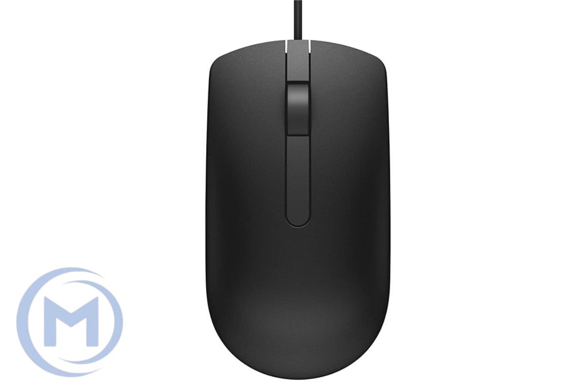 Мышь Dell MS116 Wired Mouse Black проводная, оптическая, USB, 1000 DPI, длина кабеля 1.8м, размеры (ДхШхВ) 113.5х61.07х35.97 мм, Черный
