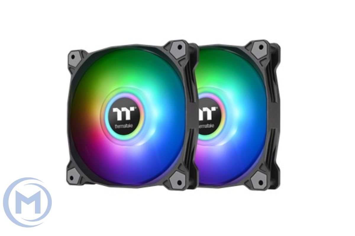 Кулер для корпуса Thermaltake Pure Duo 12 ARGB Sync Radiator Fan 2 Pack/Fan/12025/PWM 500~1500RPM/18 LED/5V addressable/MB SYNC & hardware control/Balck FanCL-F115-PL12SW-A