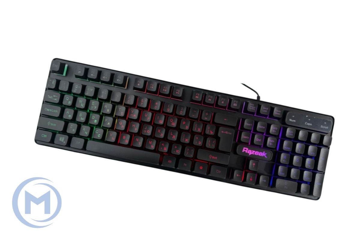 Keyboard Winstar Razeak RK-8778 GAMING COLOR LED RUS USB