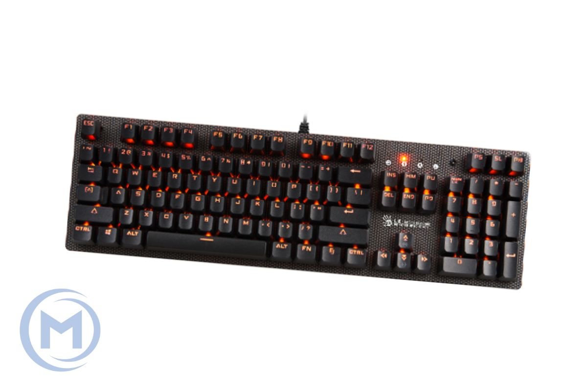 A4TECH BLOODY B500N GAMING MECHA-LIKE SWITCH NEON BACKLIGHT KEYBOARD USB US+RUSSIAN