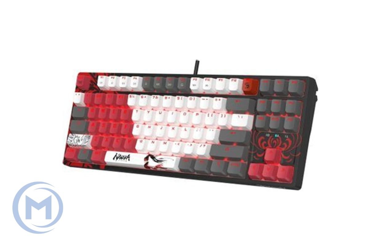A4TECH BLOODY S87 COMPACT NARAKA GAMING MECHANICAL BLMS RED SWITCH RGB KEYBOARD USB US+RUS