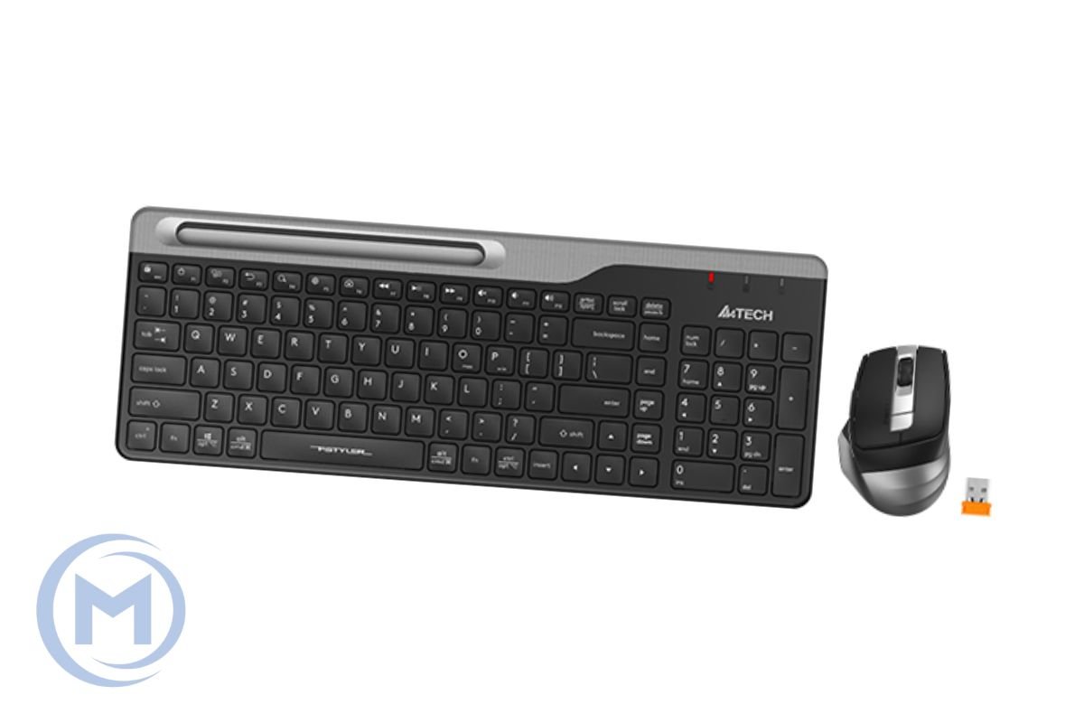 A4TECH FSTYLER FB2535C (FB35C+FBK25) BLUETOOTH+2.4G WIRELESS KEYBOARD + MOUSE COMBO SET BLACK US+RU