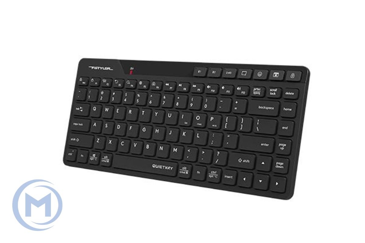 A4TECH FSTYLER FBK26C AS BLUETOOTH+2.4G WIRELESS RECHARGEABLE KEYBOARD USB BLACK US+RUSSIAN