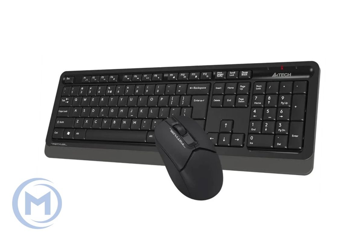 A4TECH FSTYLER FG1012 (FG12+FGK10) MULTIMEDIA SLEEK COMFORT KEYBOARD + MOUSE COMBO SET WIRELESS BLA
