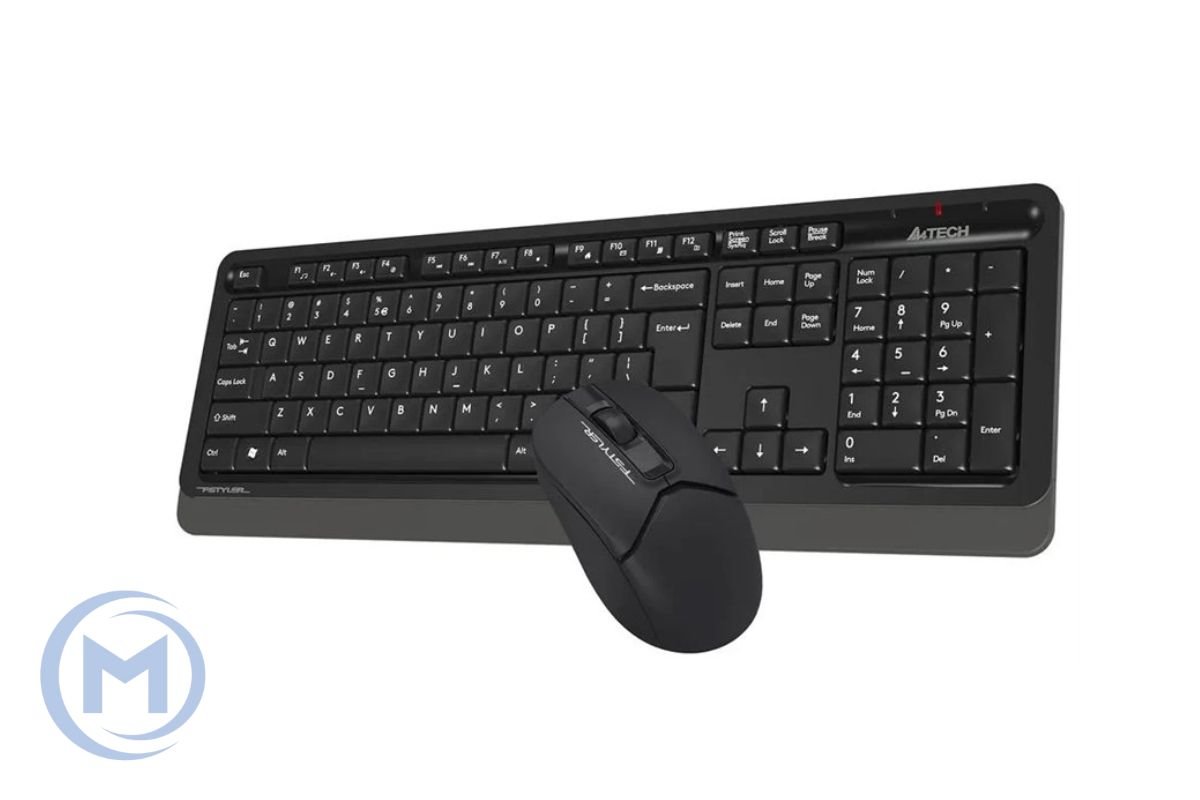 A4TECH FSTYLER FG1200 (FG16+FGK12) MULTIMEDIA SLEEK COMFORT KEYBOARD+MOUSE COMBO SET WIRELESS BLACK