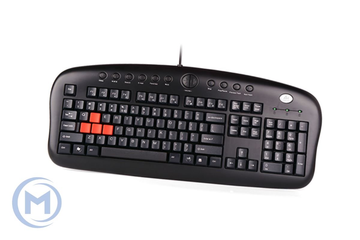 A4TECH KB-28G GAMER KEYBOARD USB BLACK US+RUSSIAN