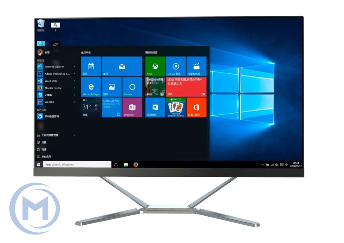 Моноблок Share 24, i3-10100, 16GB SODIMM DDR4, 1TB SSD m.2 NVMe, 23.8" FHD IPS, WiFi, Bluetooth, VGA, HDMI, 4xUSB, LAN, Audio, черный