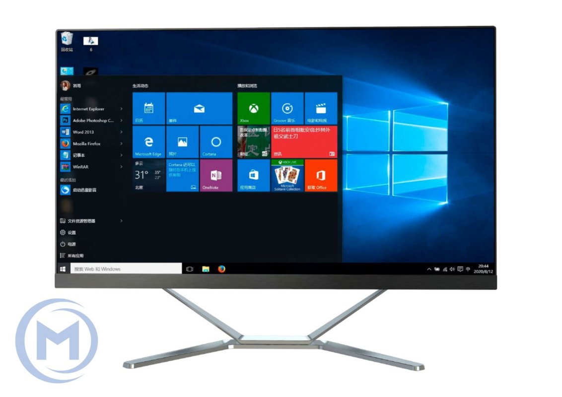Моноблок Share 24, i5-10400, 8GB SODIMM DDR4, 256GB SSD m.2 NVMe, 23.8" FHD IPS, WiFi, Bluetooth, VGA, HDMI, 4xUSB, LAN, Audio, черный