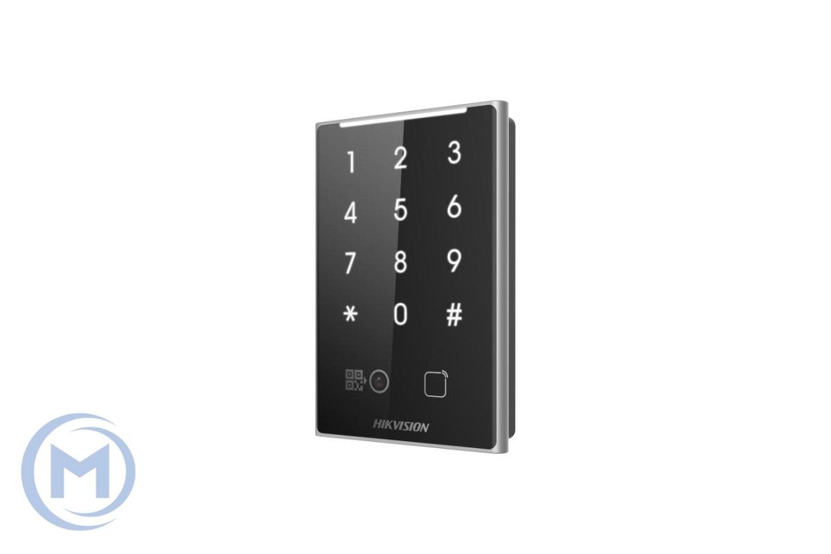                 Считыватель с сенсорной клавиатурой HIKVISION DS-K1109DKB-QR(STD)Mifare,Bluetooth,QR-code,пласт,IP65