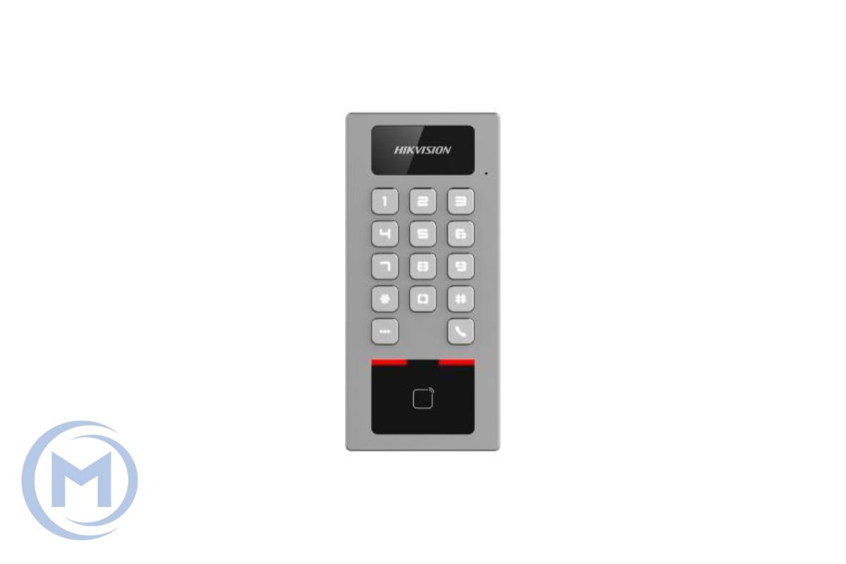                 Терминал доступа-аудиодомофон HIKVISION DS-K1T502DBWX(STD) Mifare,WIFI,IP65,IK09