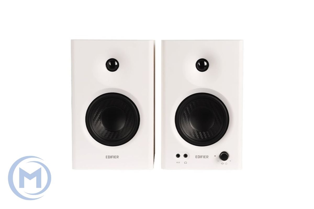 Звуковая система cтудийные мониторы Edifier MR4, ≥85dB(A), TRS, RCA, AUX , 21W+21W, Белый