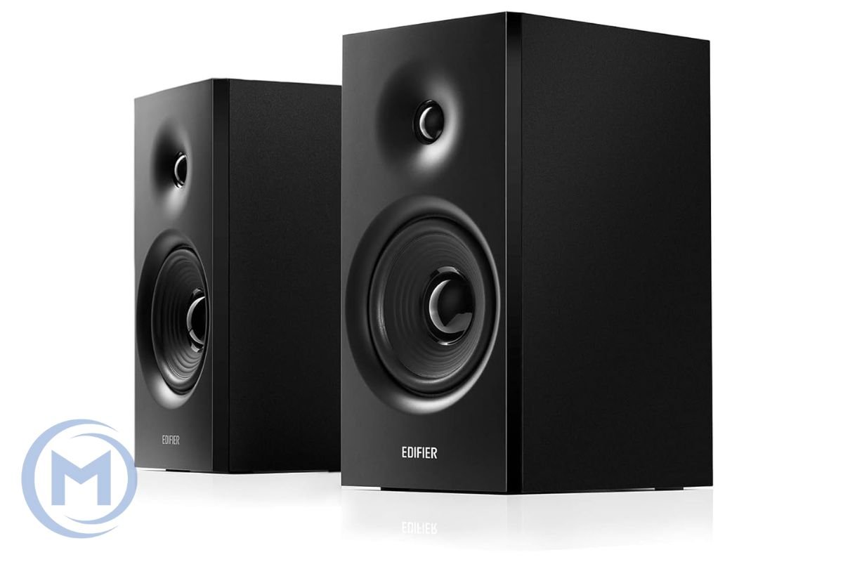 Звуковая система Edifier R1080BT, ≥84dB(A), 67Hz - 20000Hz, RMS 24W(12W+12W), DSP, 4" Mid-range and bass drivers + 0.75"(Treble), Bluetooth5.1, Line In, AUX, black