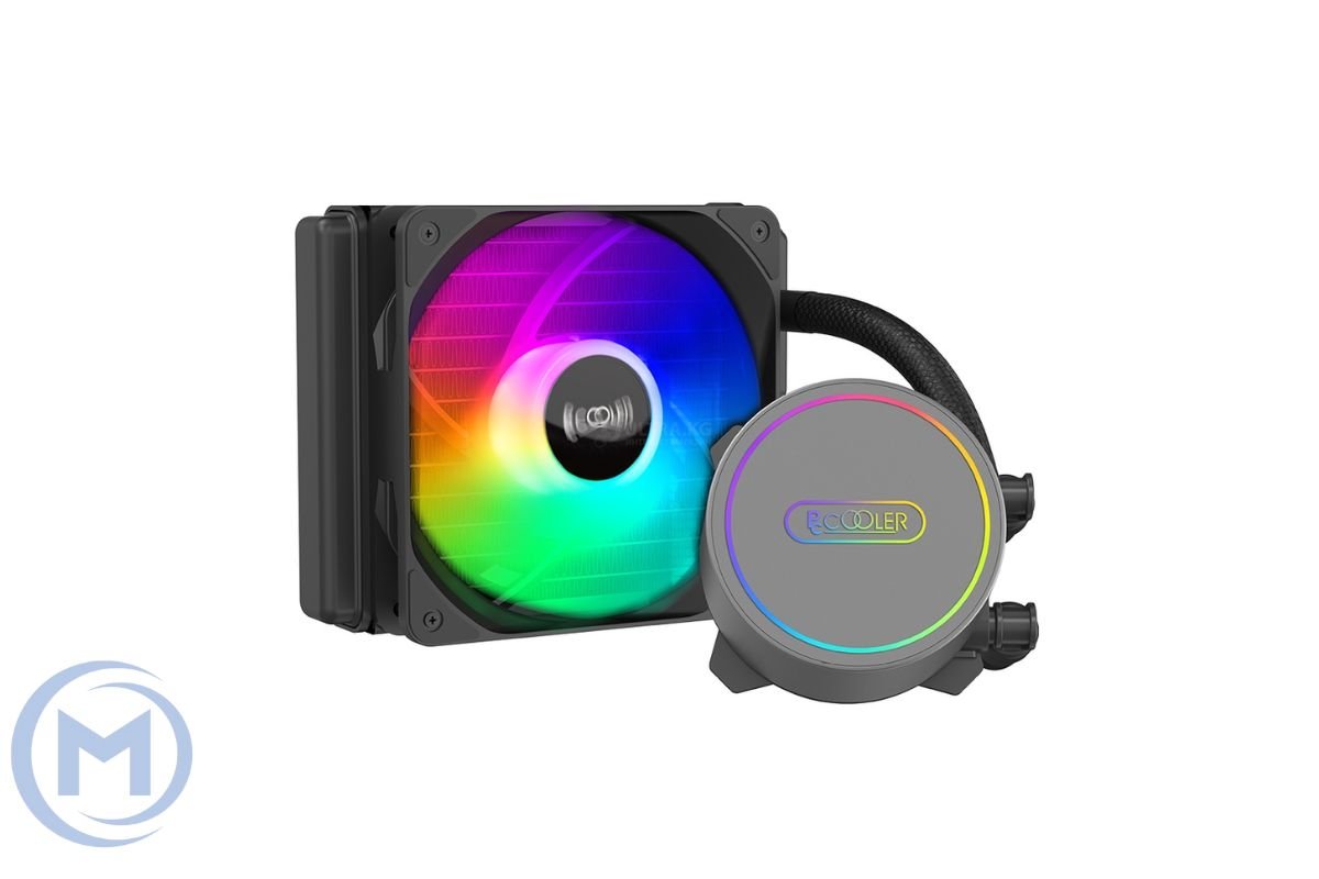 Кулер для процессора PCCooler GI-CL120 PRO комплект водяного охлаждения LGA20XX/1200/1700/115х/AM5/AM4, RGB, TDP150W,1х120mm FIXED LED PWM FAN, Black