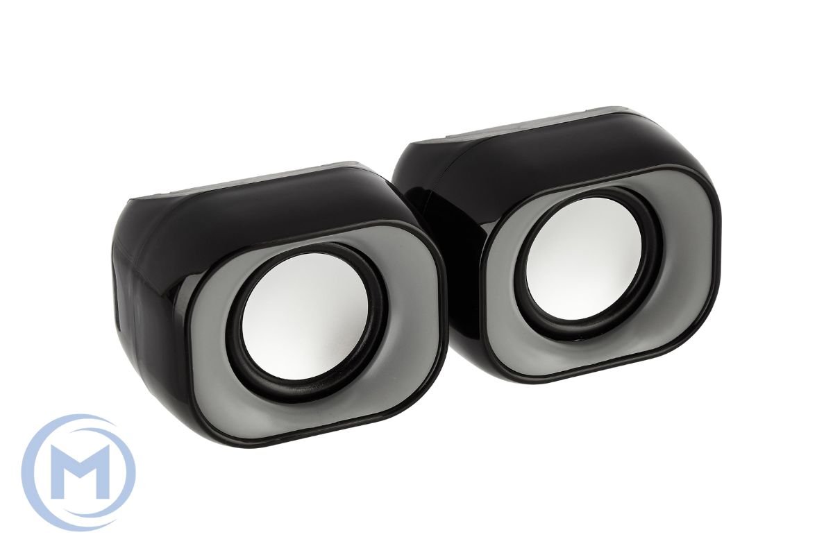 Колонки HP DHS-2111, 6Вт, 3,5 Mini Jack, USB, Длина кабеля 1,2 м, Черный
