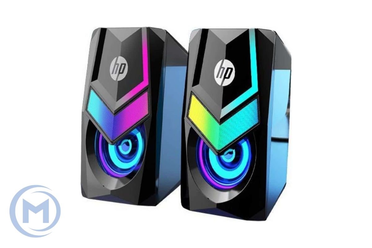 Колонки HP DHE-6000, 6Вт, USB, 3.5 Mini Jack, RGB, Длина кабеля 1,5м, Черный